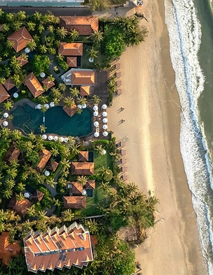 aerial view of the Anantara Mui Ne Resort in Vietnam
