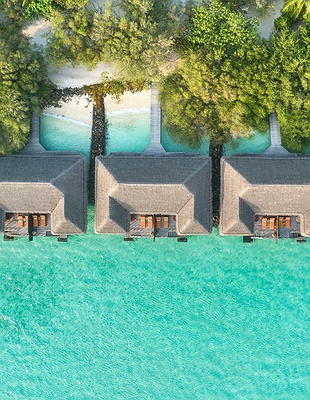 Aerial view of Taj Exotica Resort & Spa, Maldives 