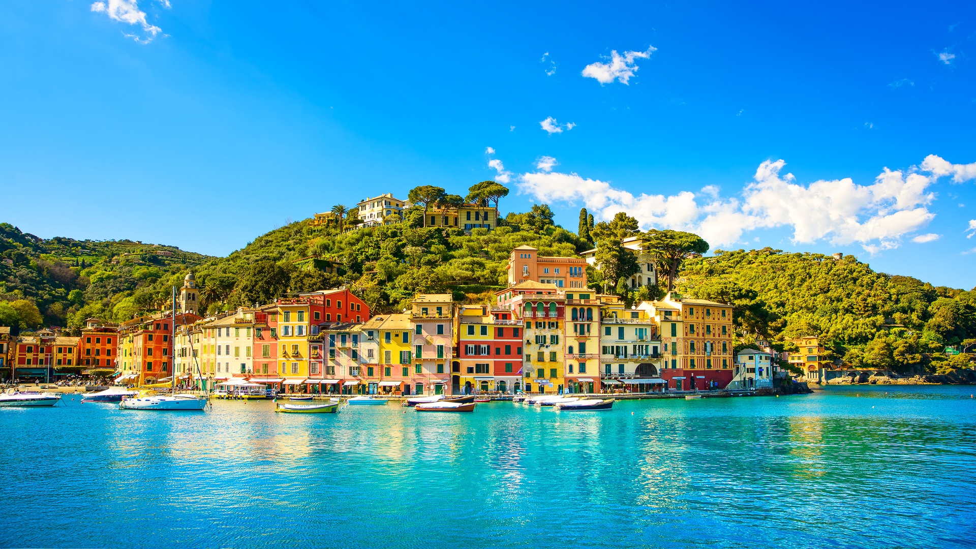 Italian Riviera in Liguria, Italy
