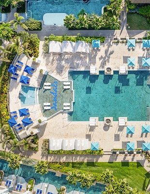 Sandals Royal Barbados pool with beach view