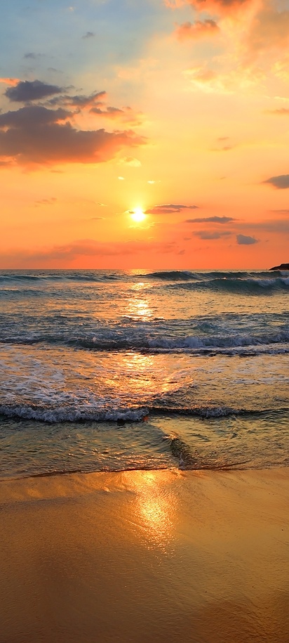 Sunset on the red Sea