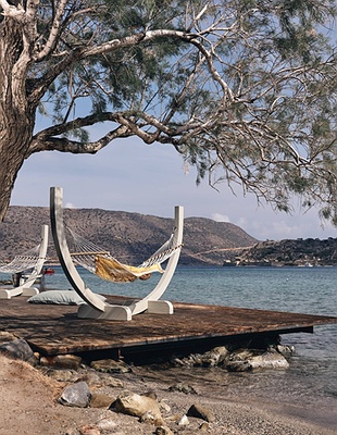a serene moment on the beach of Domes of Elounda