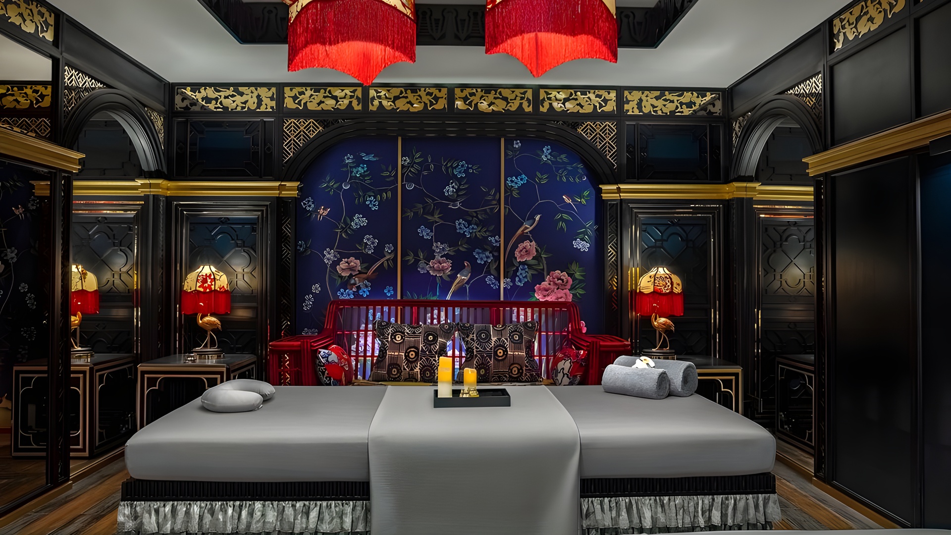 spa treatment room at the Capella Hanoi hotel in Vietnam