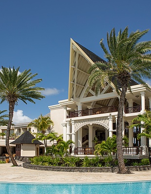 sunset view at The Residence Mauritius, a 5-star luxury resort located on the east coast of the island in Belle Mare
