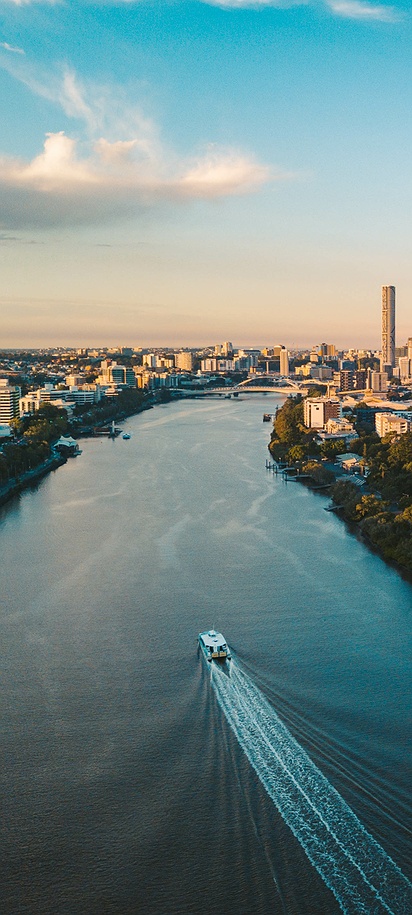 Brisbane River in Queensland, Australia