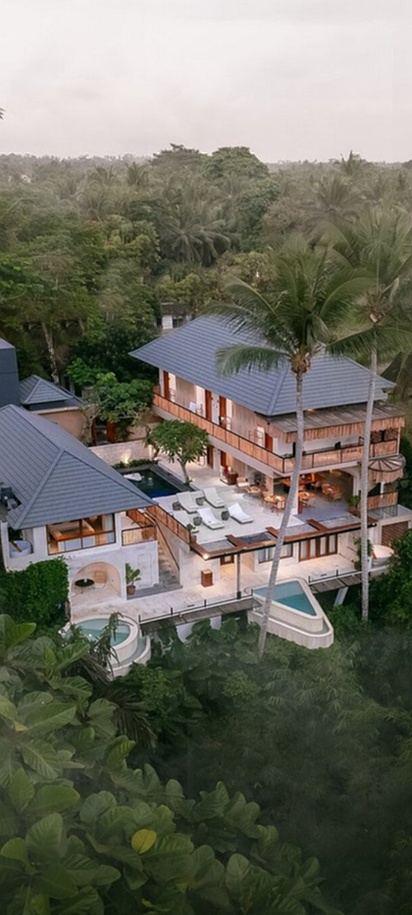 Suara Alam Ubud in Bali aerial view