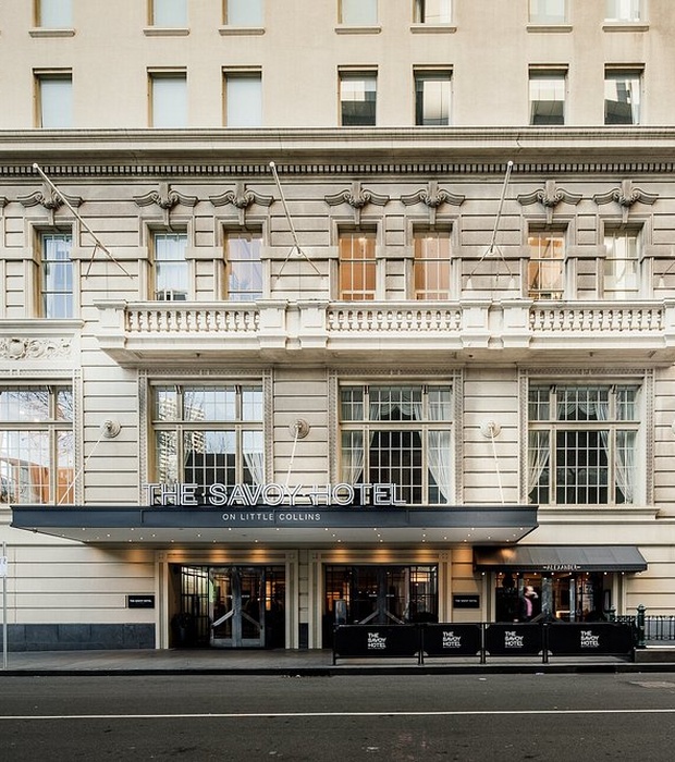 The Savoy Hotel on Little Collins Melbourne exterior view