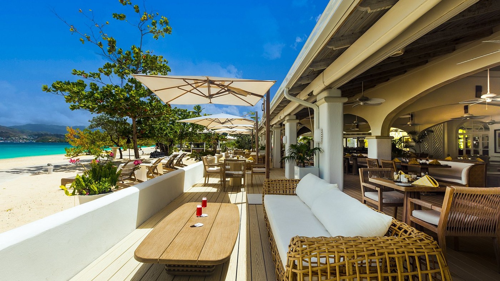 Spice Island Beach Resort in Grenada  outdoor area