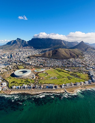 Cape town aerial view