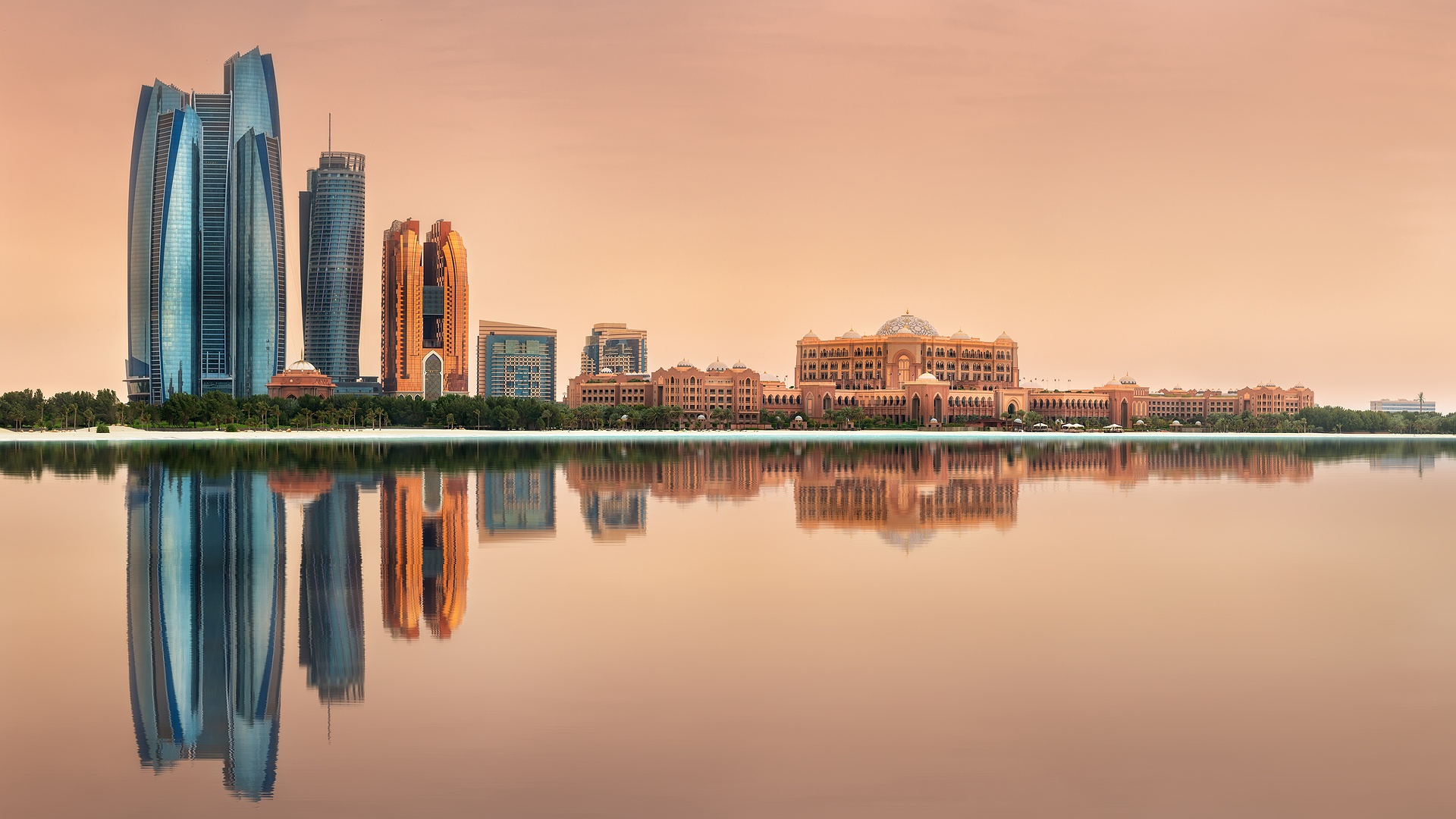Skyline of Abu Dhabi, United Arab Emirates