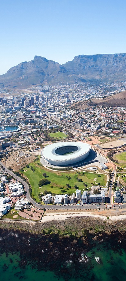 Aerial view of Cape Town, South Africa
