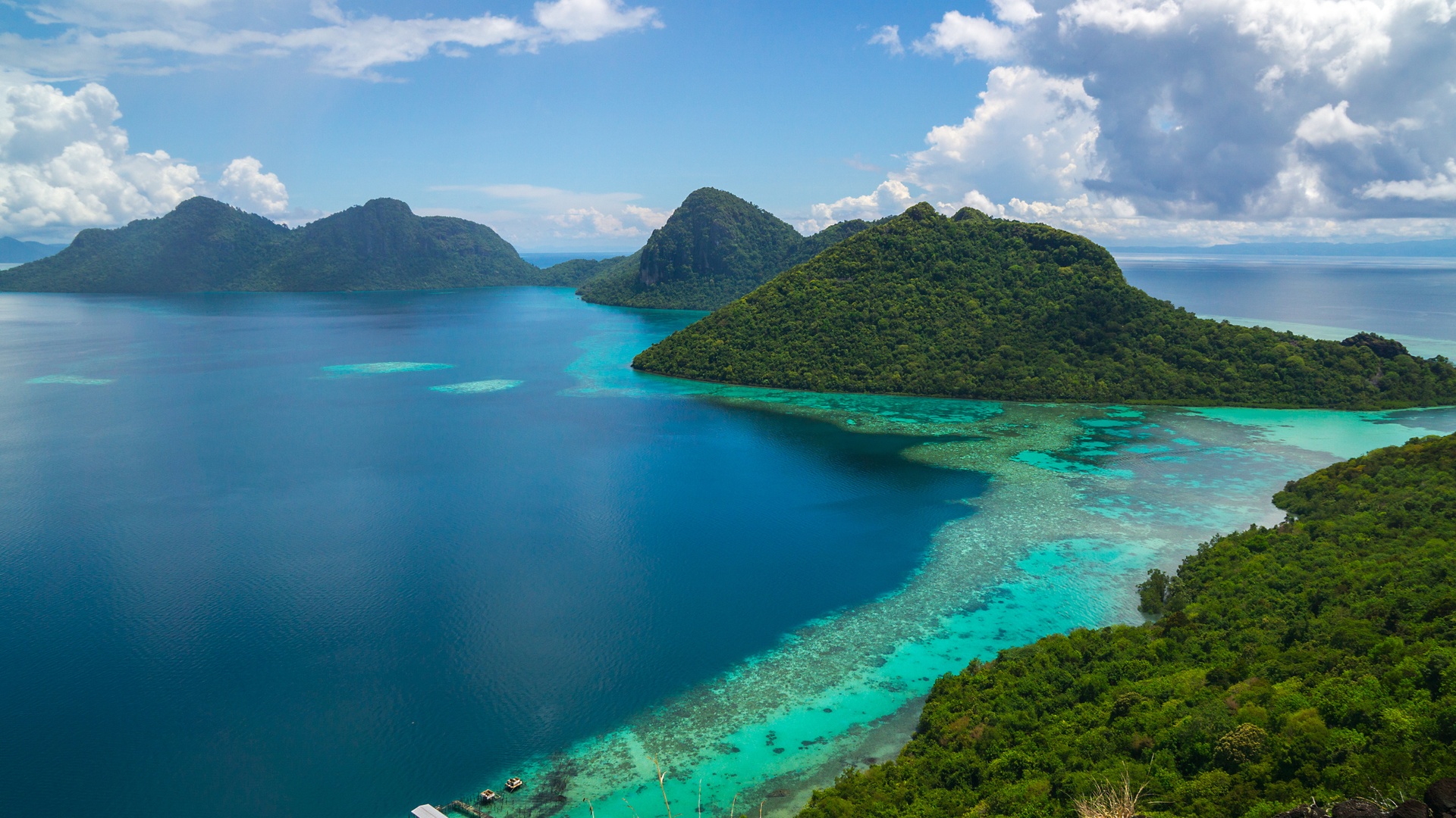 view of Bohey Dulang Island, Malaysia
