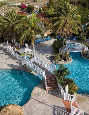 Aerial view of Pineapple Beach Club