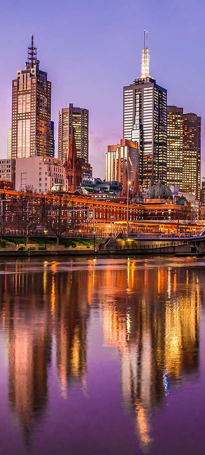 skyline of Melbourne, Australia