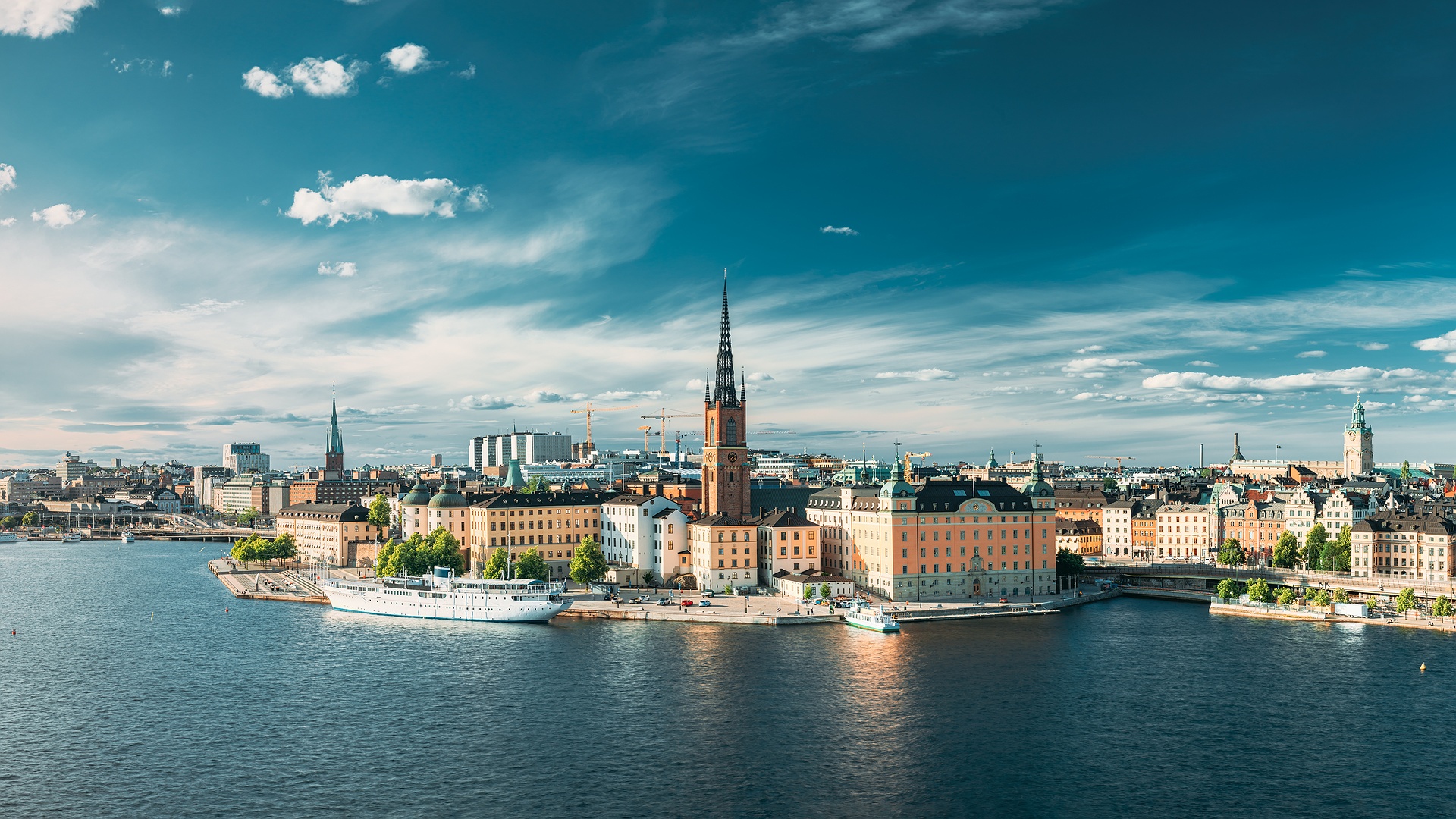 panoramic view of the Stockholm skyline
