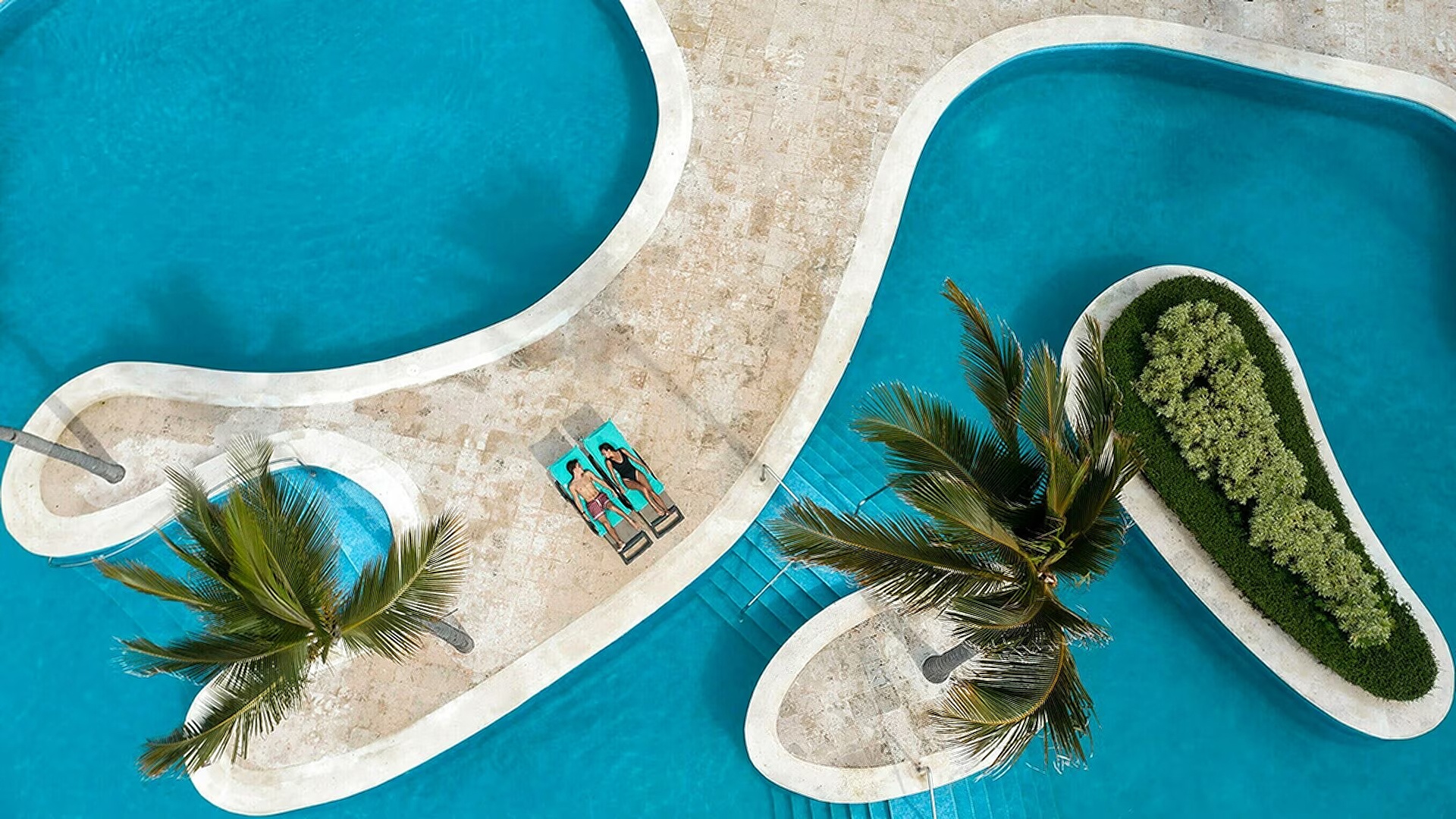 the pool area at the Iberostar Waves Punta Cana resort in the Dominican Republic