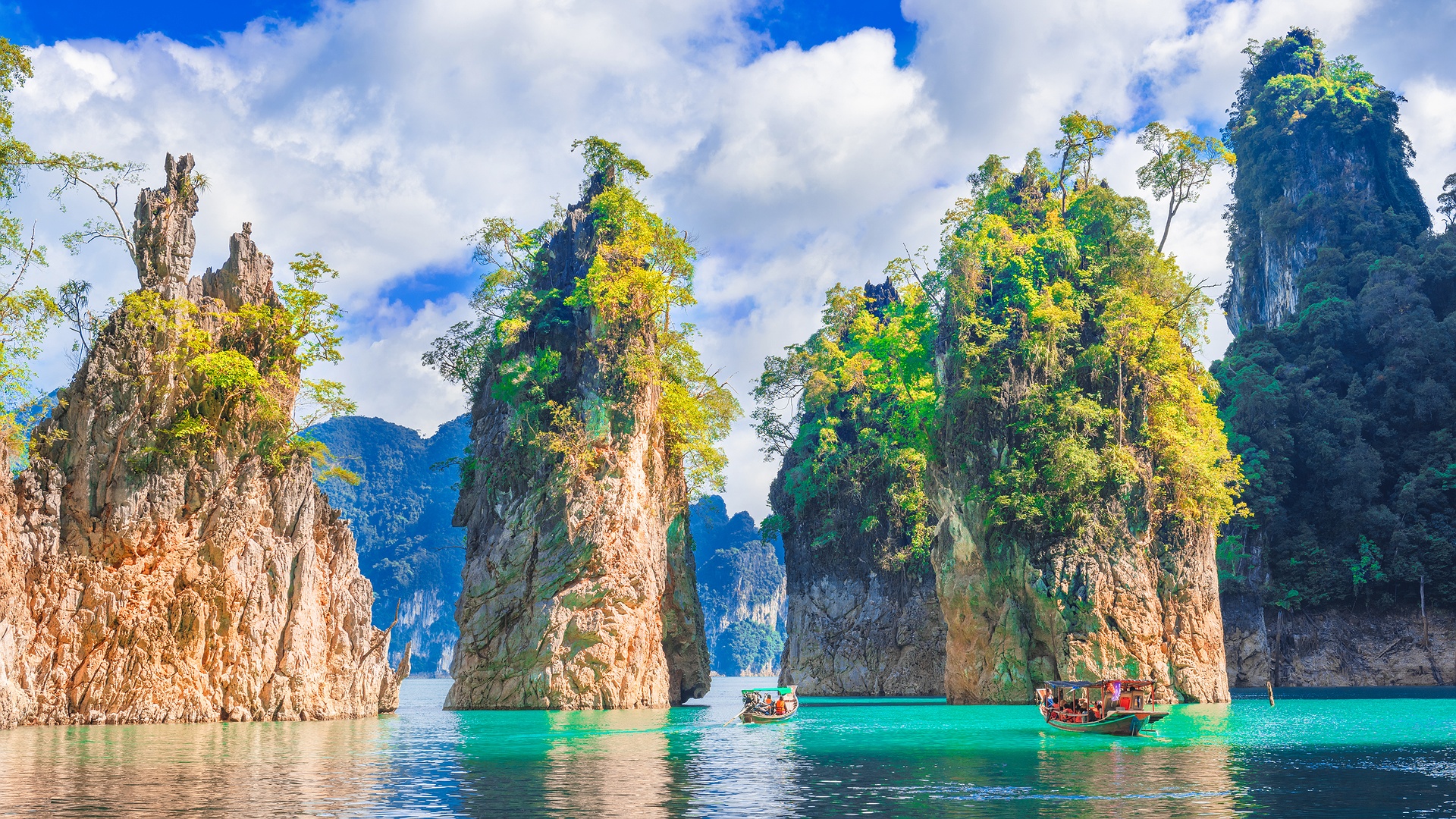 Khao Sam Klao rock  in Cheow Lan Lake