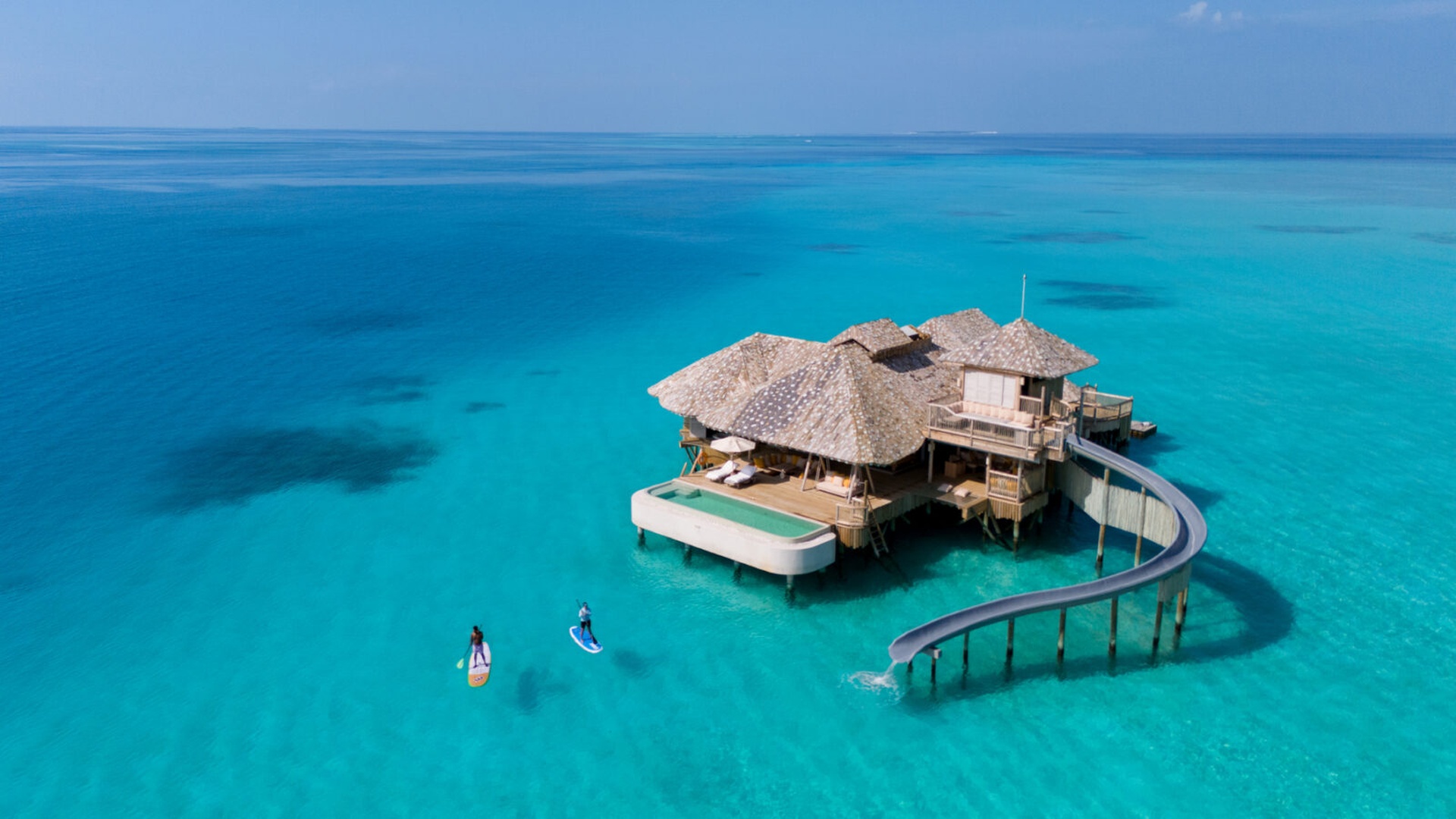 Private overwater vila at Soneva Secret Maldives