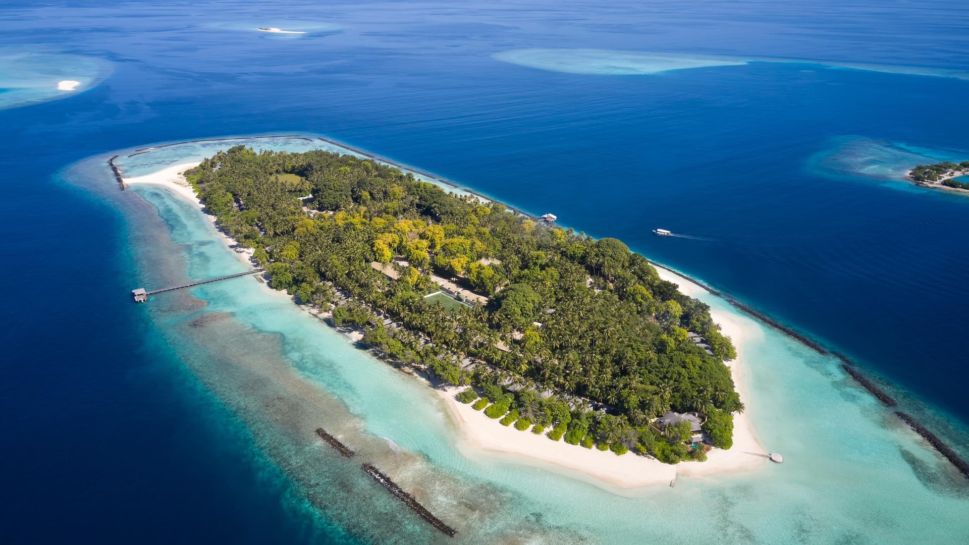 Royal Island Resort and Spa aerial view
