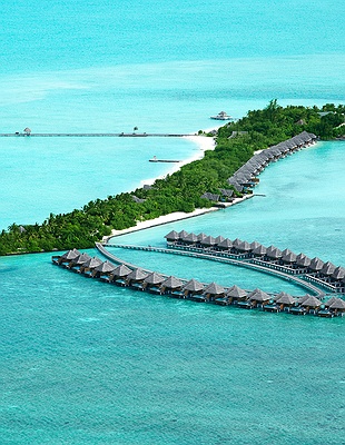 Aerial view of Taj Exotica Resort & Spa, Maldives 