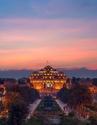 Akshardham temple in Delhi, India