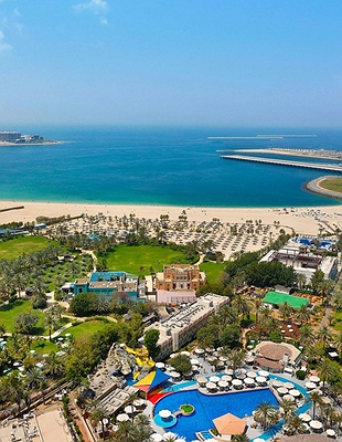 Al Habtoor Grand Resort aerial view
