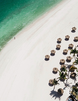 aerial view of the One&Only Le Saint Géran resort