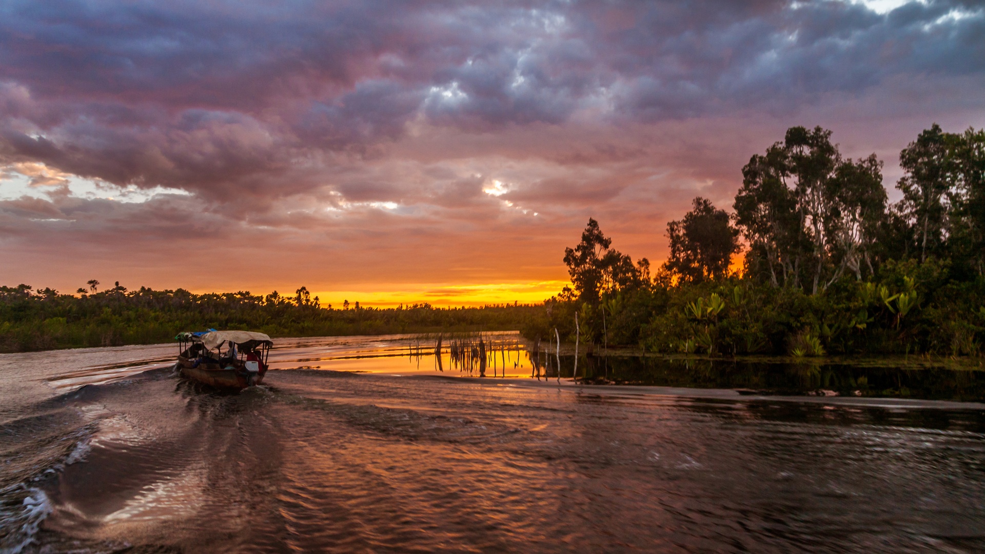 Pangalanes Canal in eastern Madagascar
