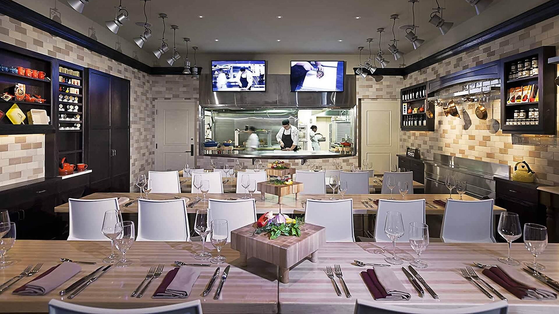 the Harrimans Cooking Studio located at the Salamander Resort & Spa in Middleburg, Virginia