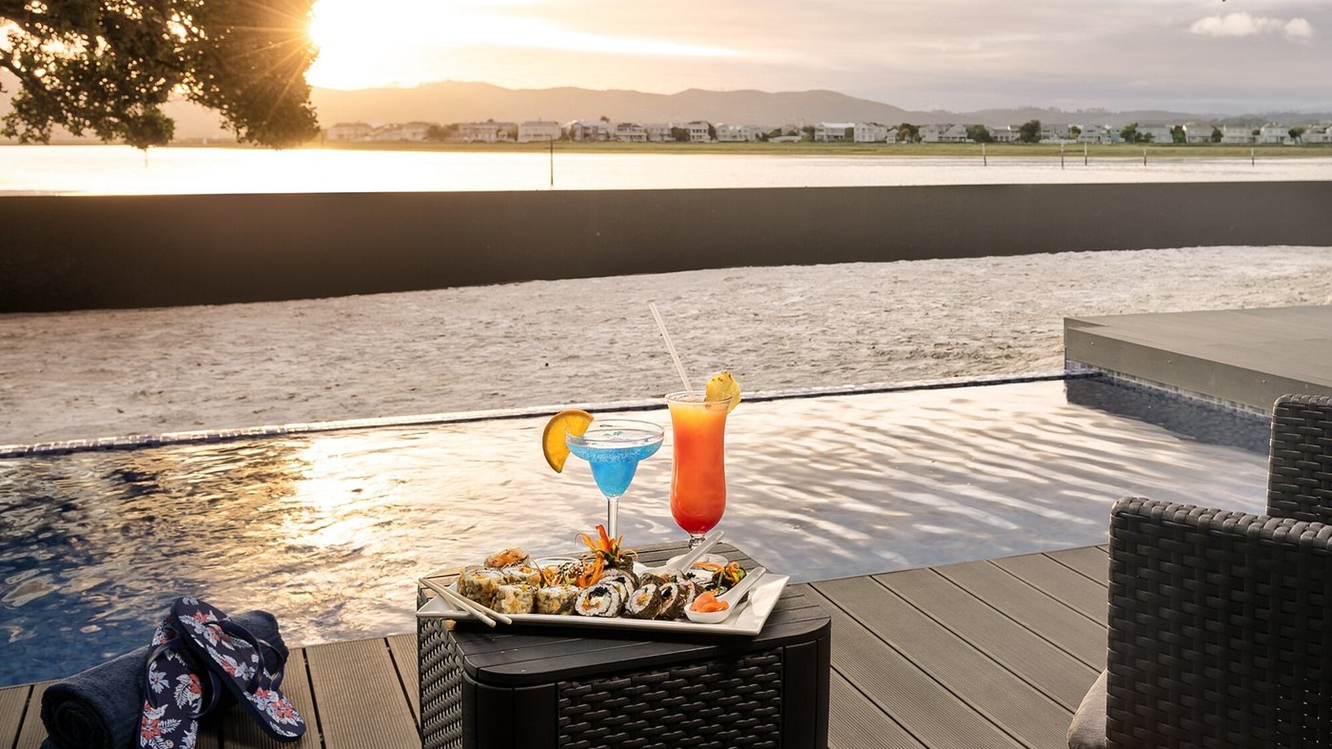 scenic view from the Premier Resort The Moorings in Knysna, South Africa