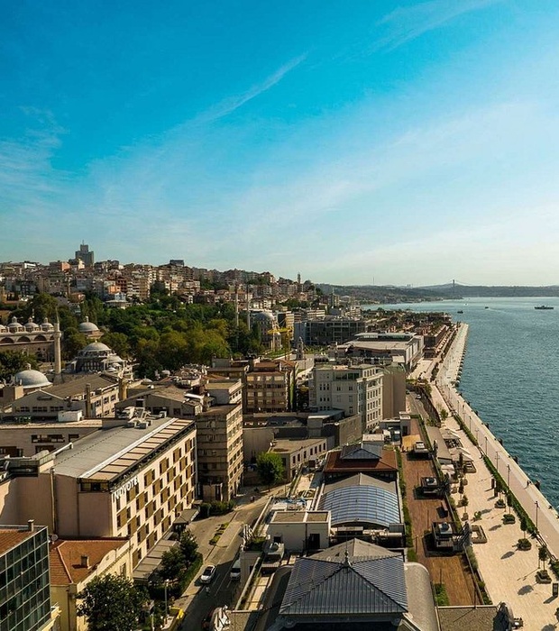 Novotel İstanbul Bosphorus aerial view