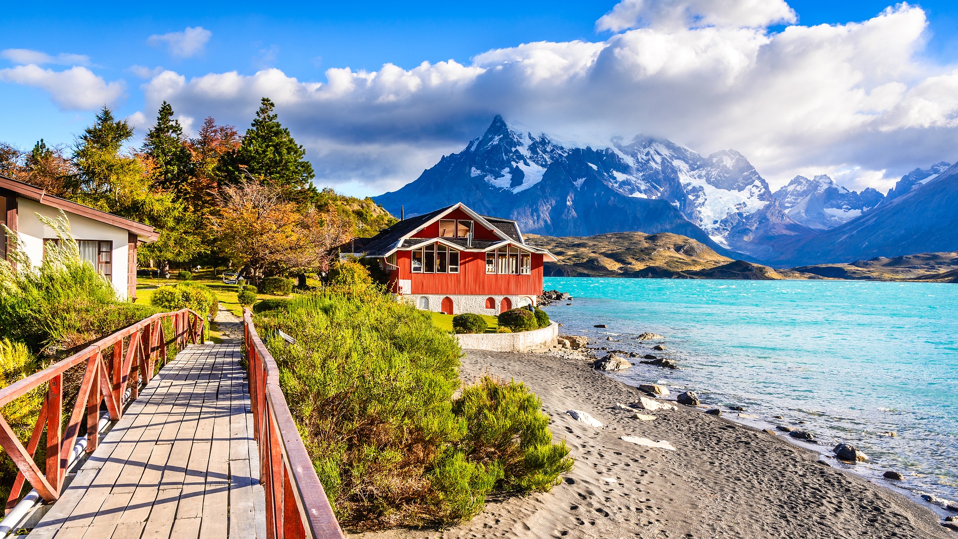 scenic view of Torres del Paine National park