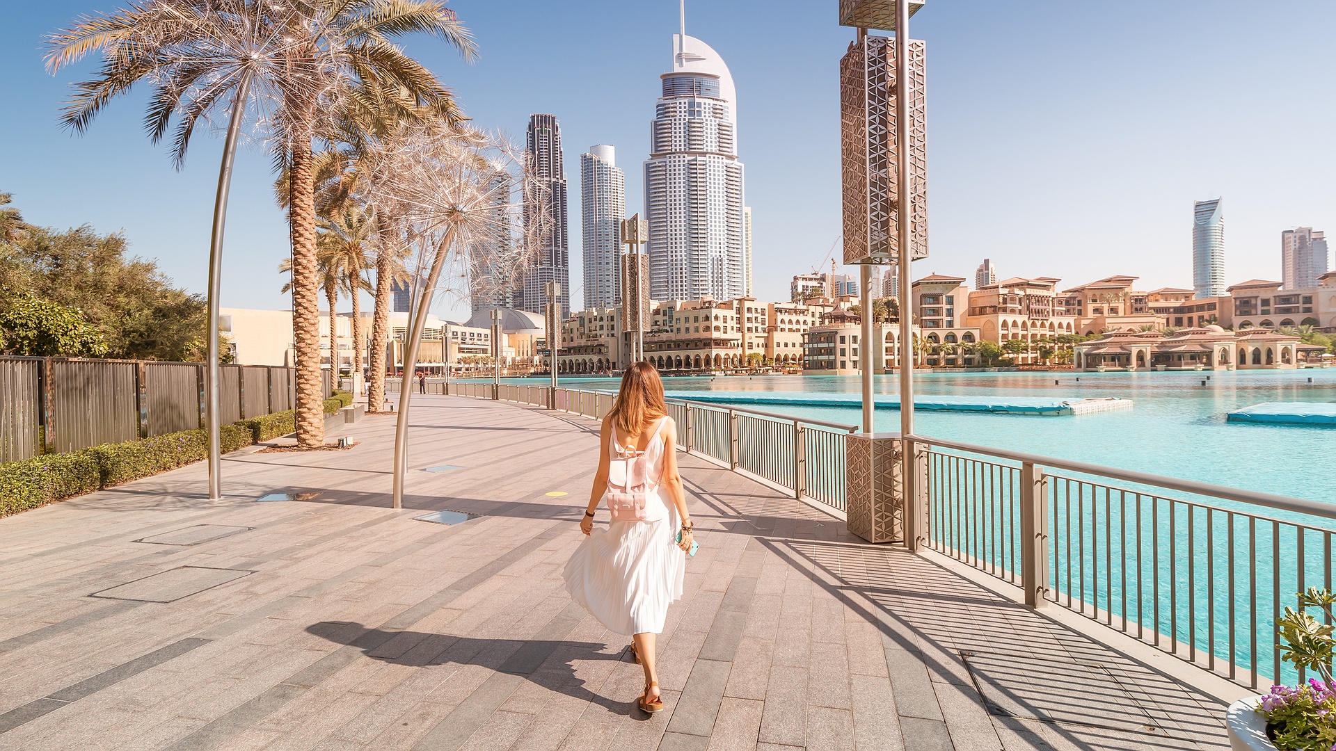 Downtown Dubai with the iconic Burj Khalifa