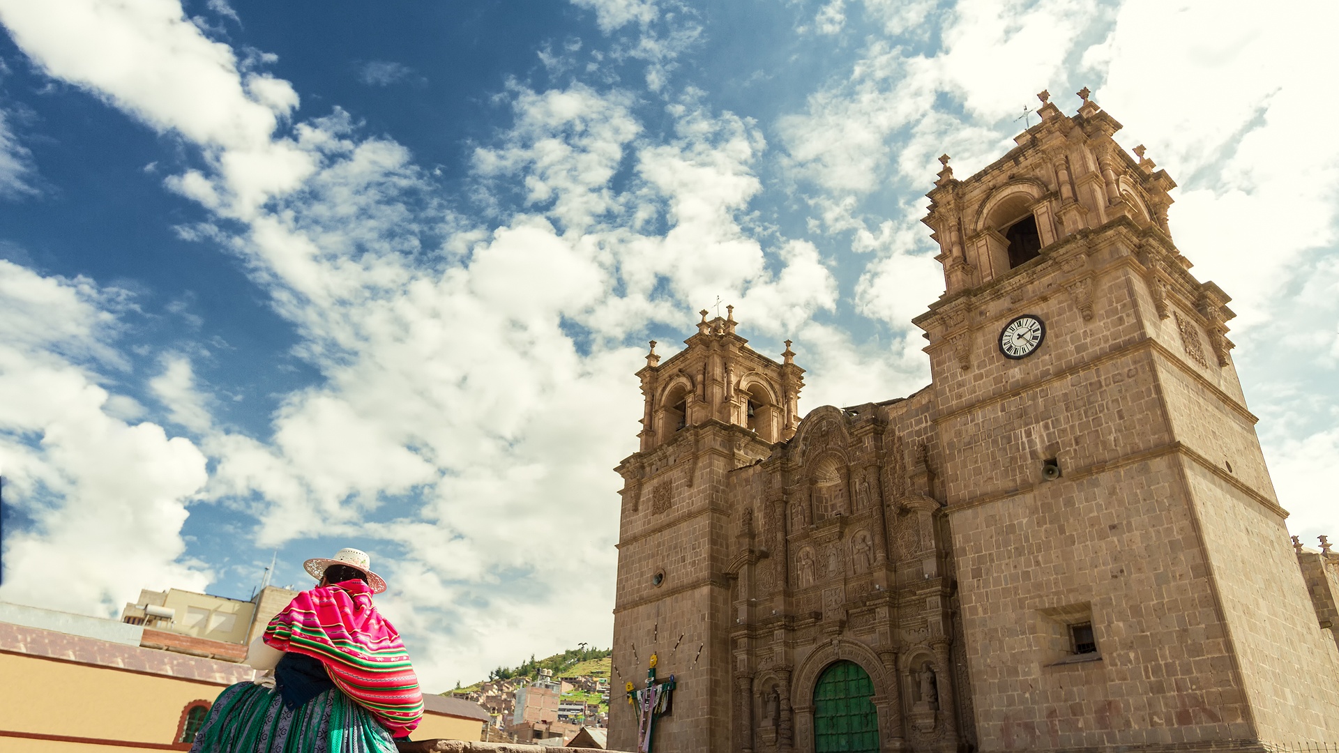 the Cathedral Basilica of Saint Charles Borromeo in Puno, Peru.