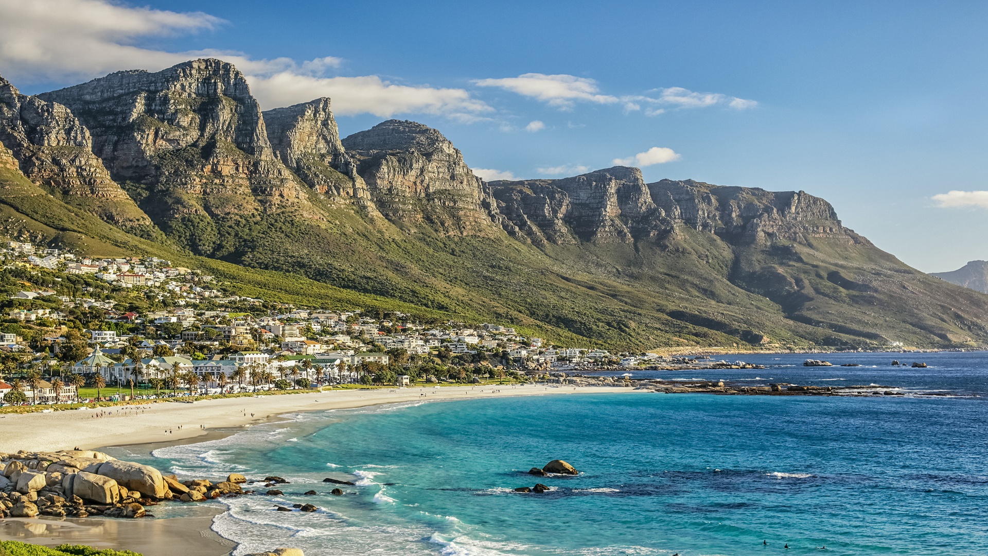 Stunning coastline of the Cape Peninsula in South Africa