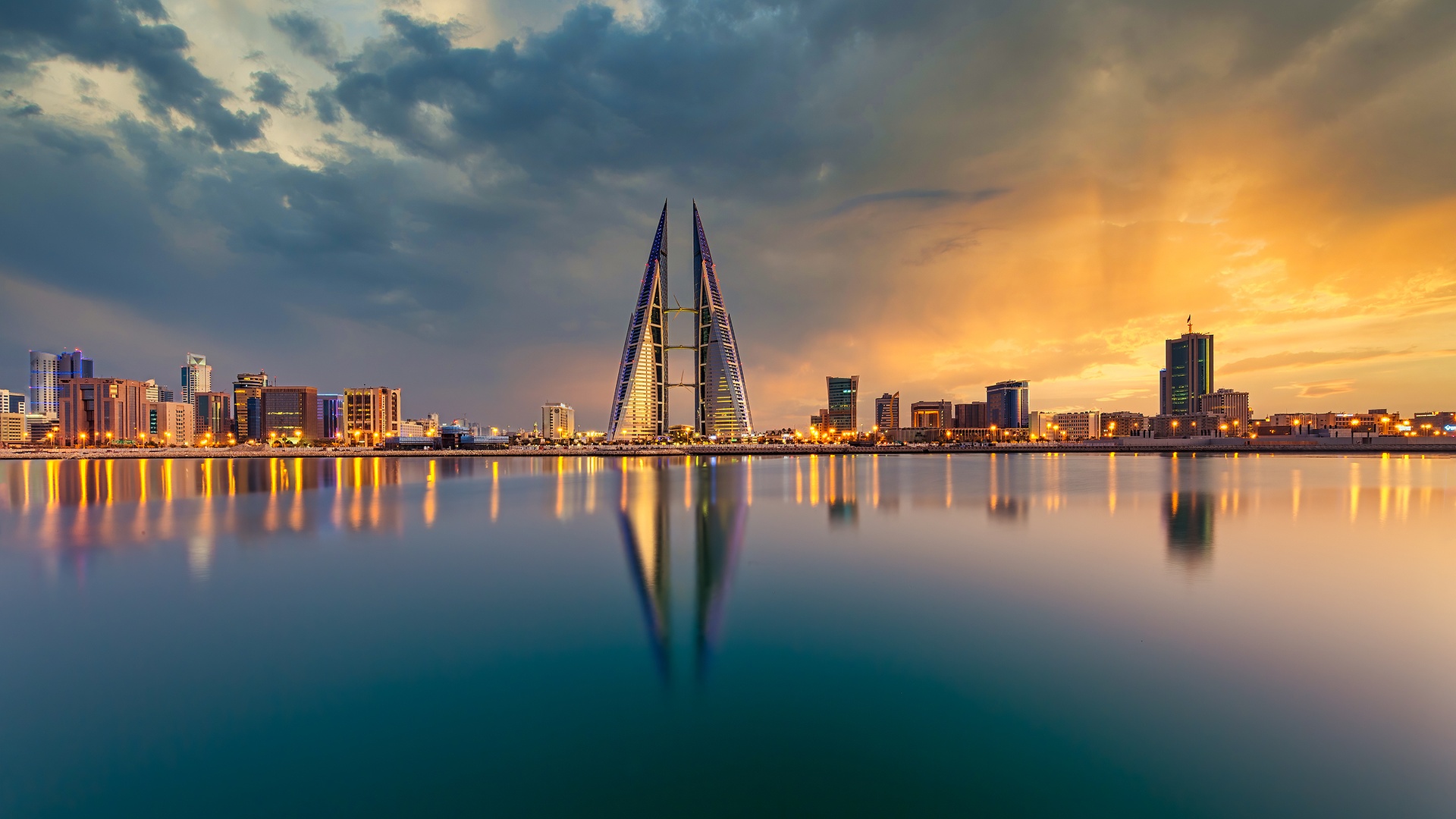skyline of Manama, Bahrain