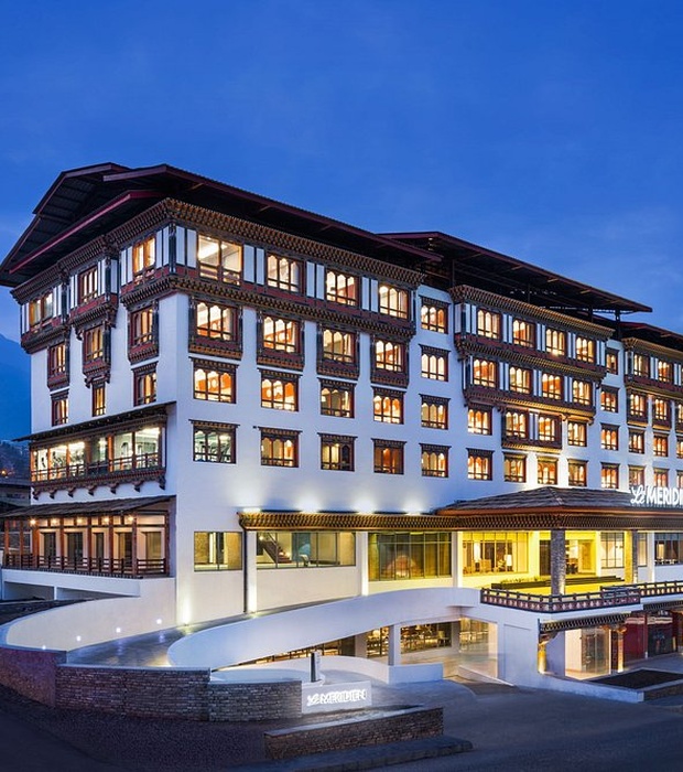 Le Méridien Thimphu exterior night view