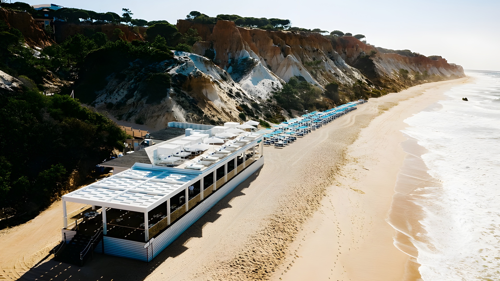 Pine Cliffs Resort beachside restaurant
