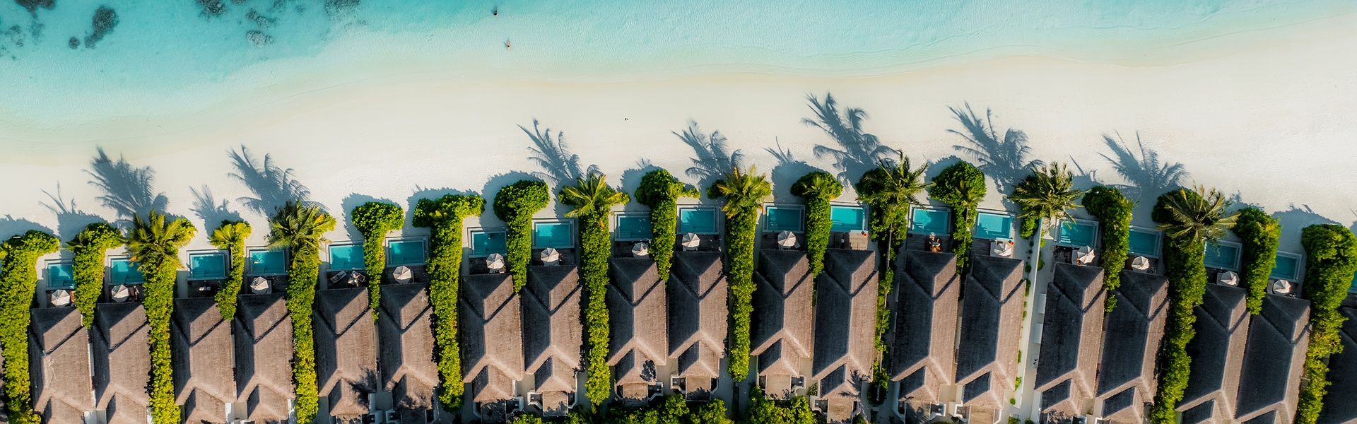 aerial view of sun siyam resort