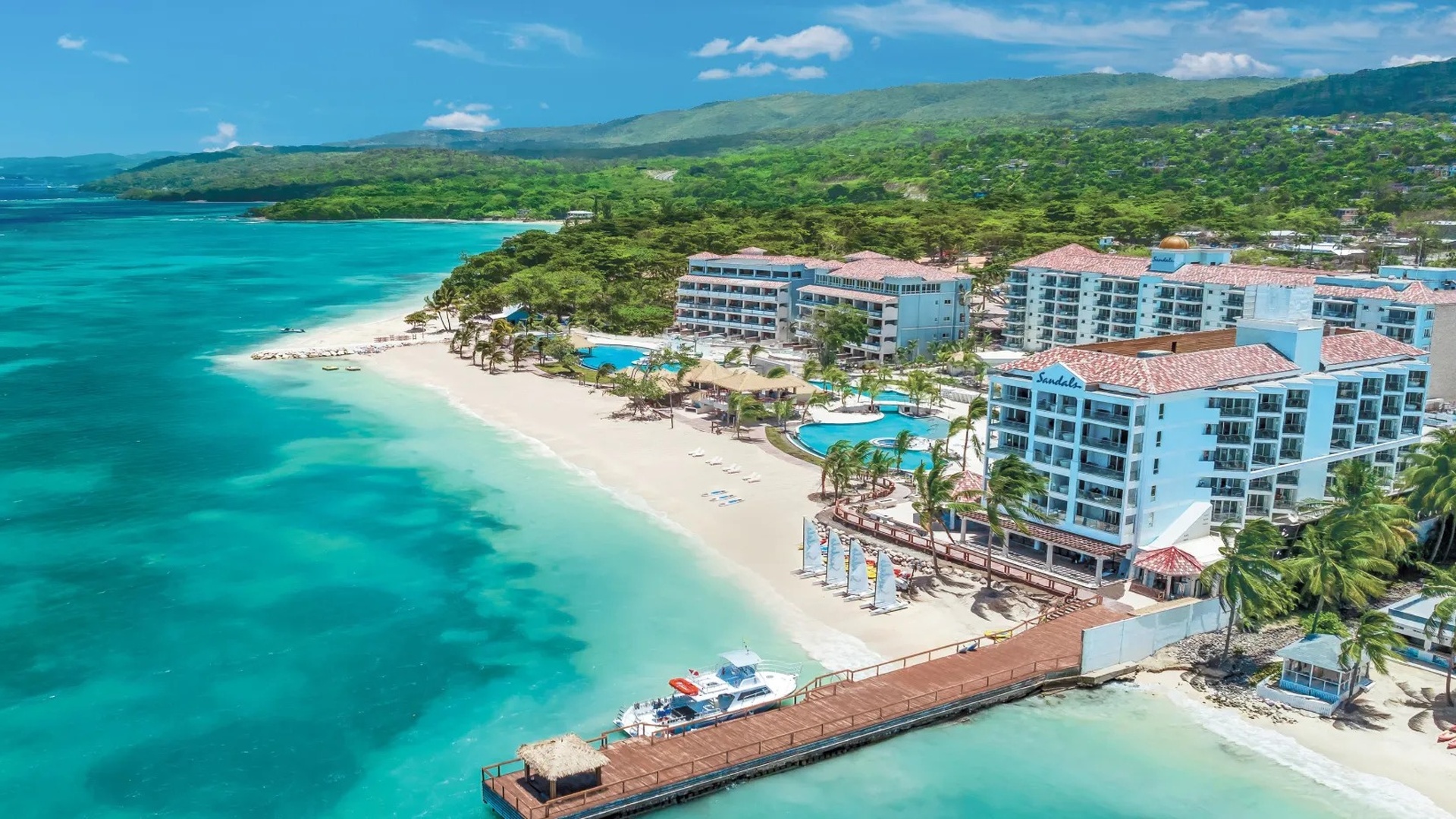 Aerial view of Sandals Dunn's River, Jamaica