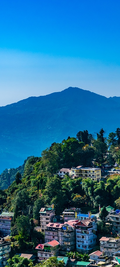Gangtok a hill station in Sikkim, India