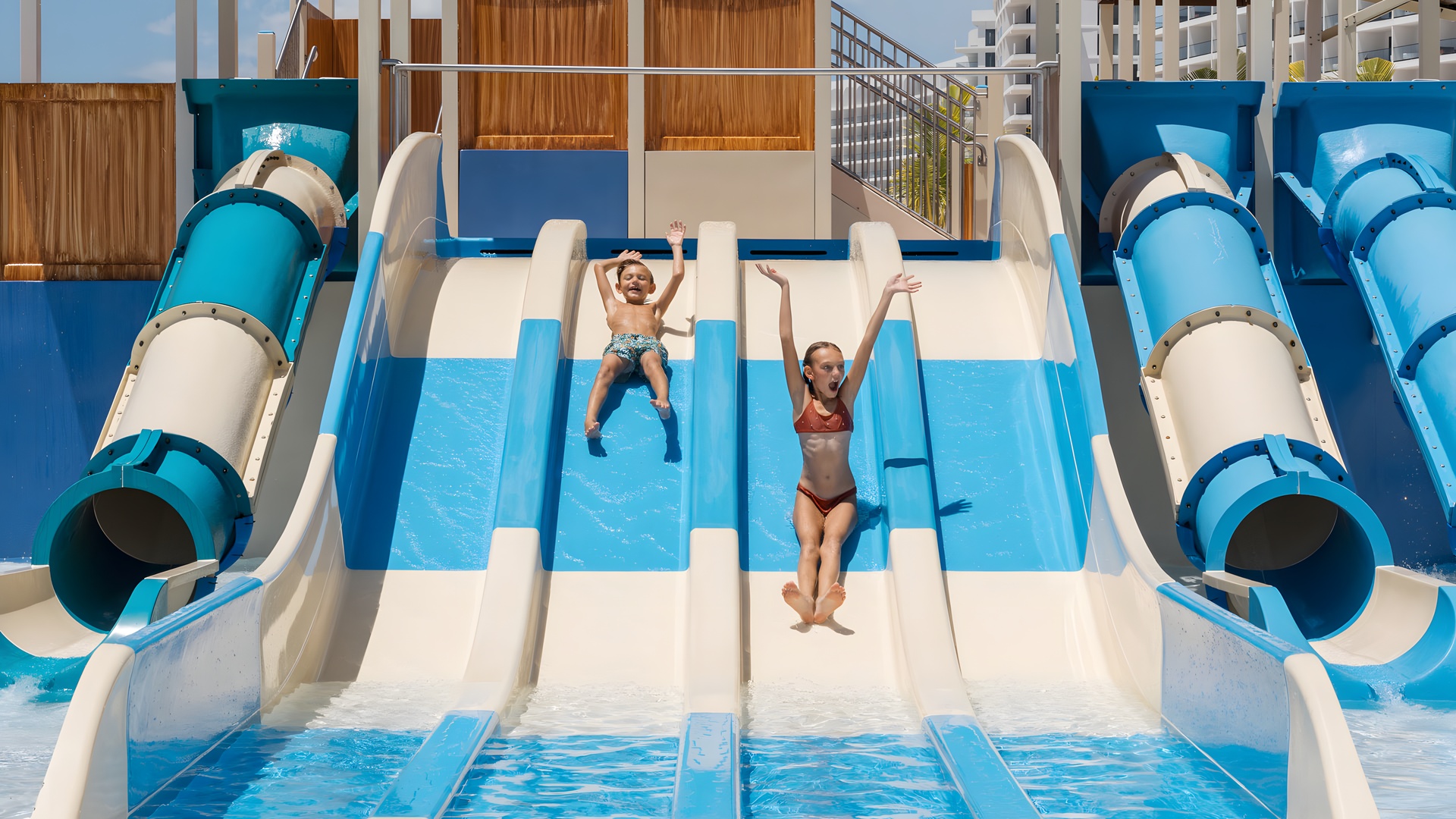 Water park area at AVA Resort Cancun, Mexico