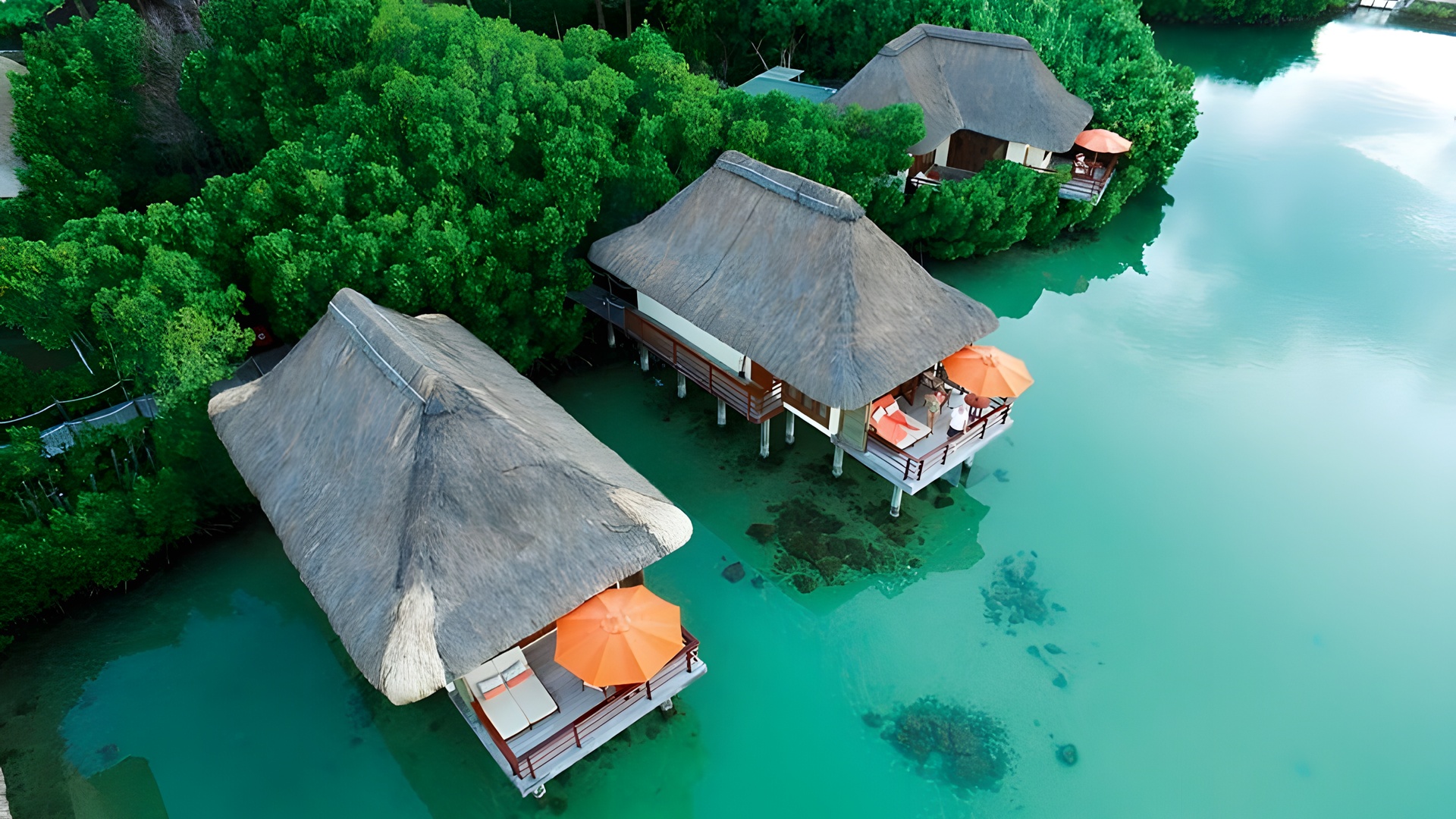 overwater villas at Constance Prince Maurice, Mauritius 