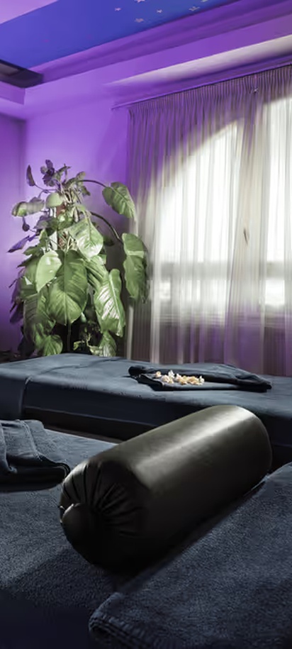 a professional luxury spa treatment room designed for relaxation and rejuvenation