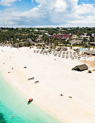 Aerial view at GOLD Zanzibar beach house and spa