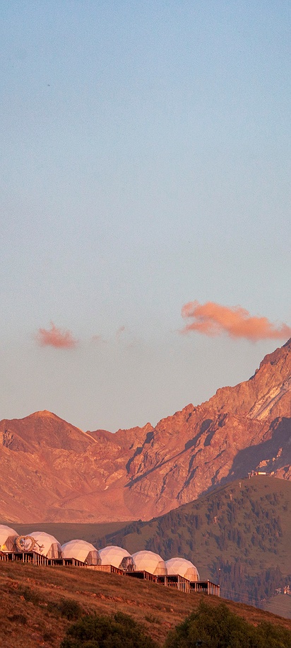 the Tian Shan mountains in Kyrgyzstan