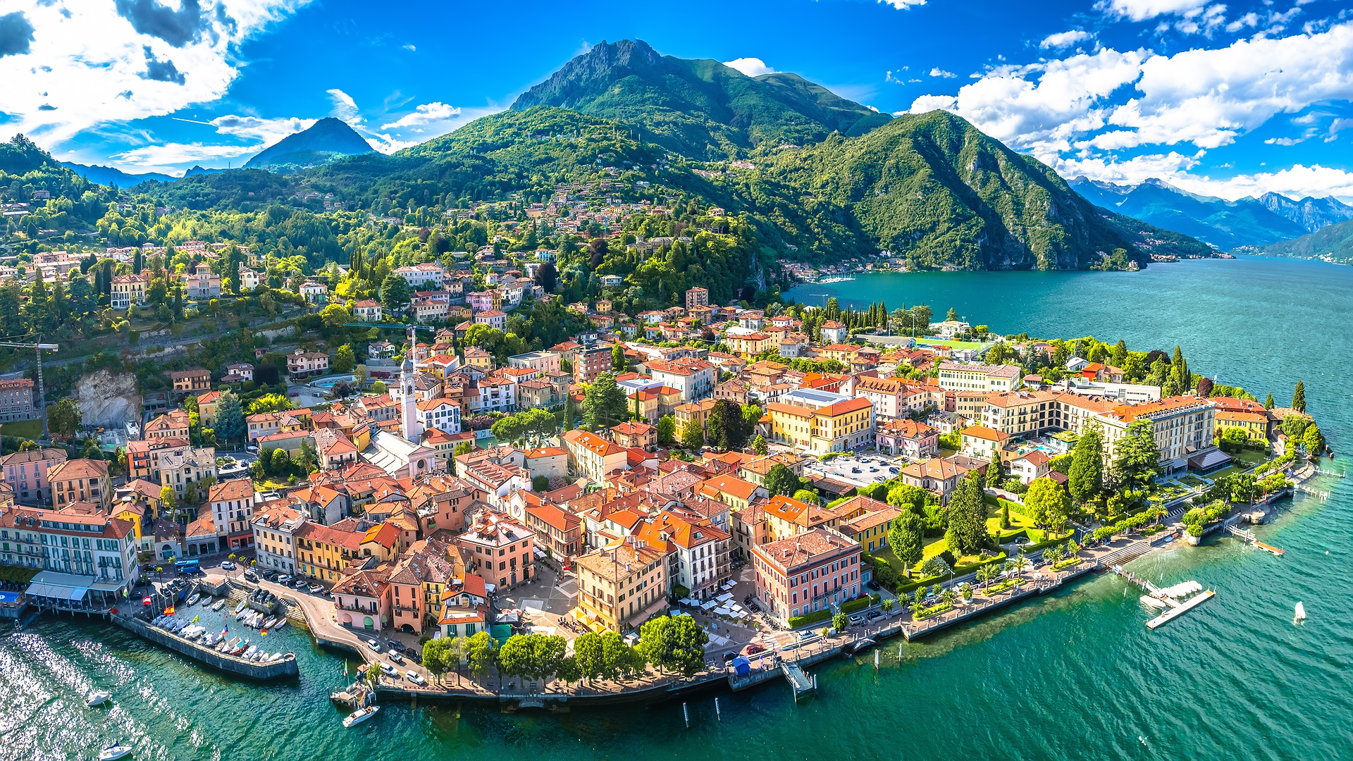 scenic view of Lake Como in Italy