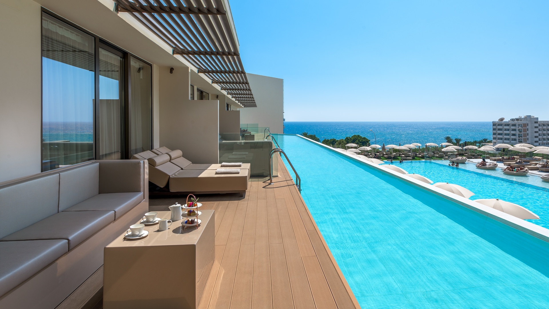 swim-up pool at the Amarande Hotel