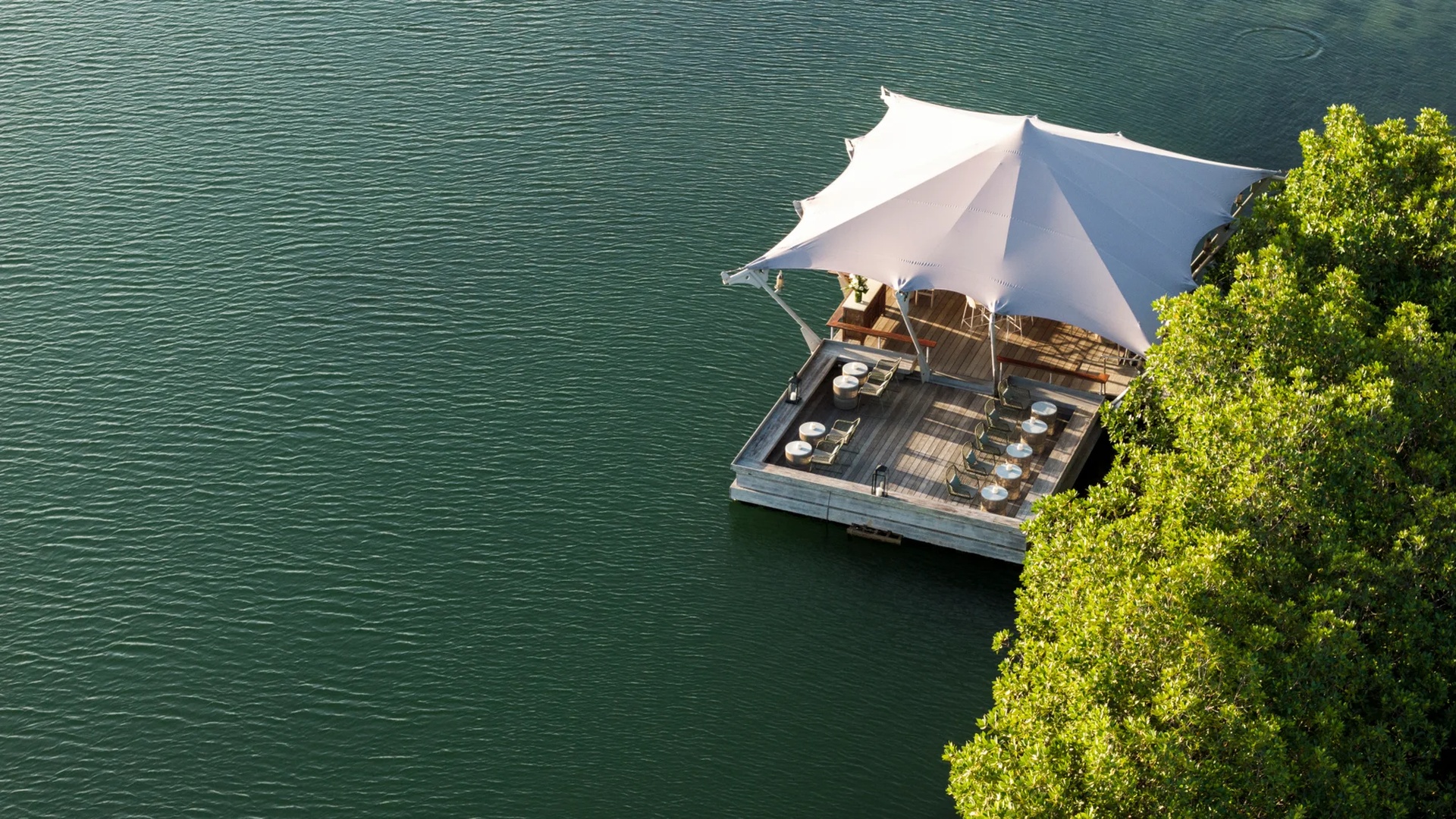 Barachois Floating Bar at Constance Prince Maurice, Mauritius 