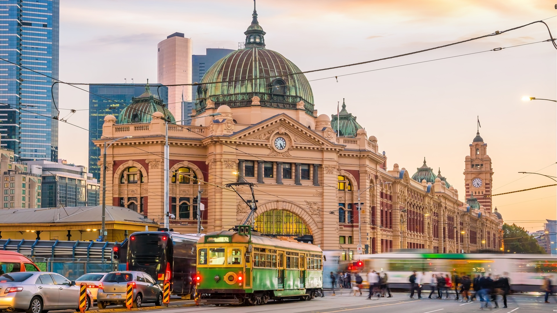 Flinders Street Station in Melbourne, Australia